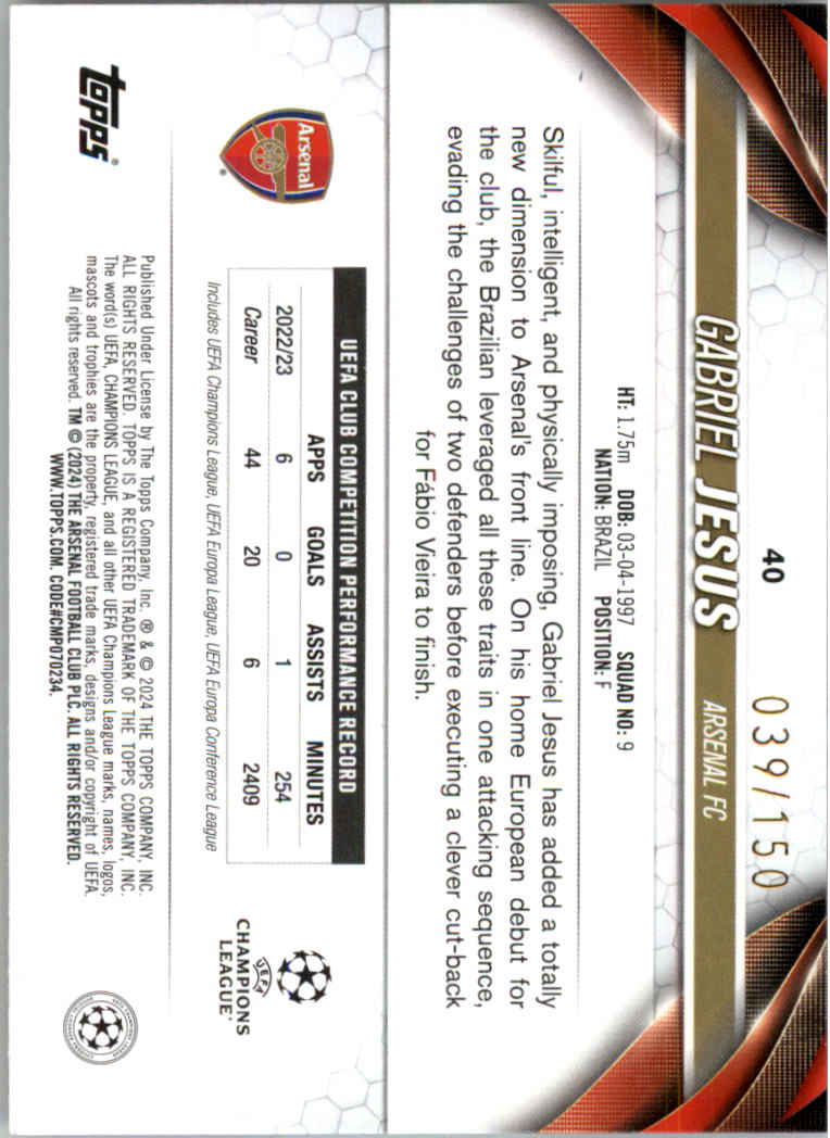 2023-24 Topps UEFA Club Competitions Soccer Card Pick (Inserts)