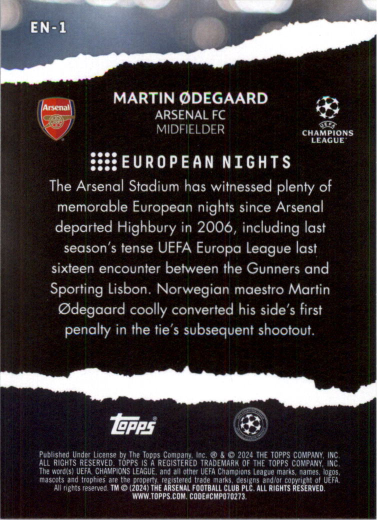 2023-24 Topps UEFA Club Competitions European Nights Soccer Card Pick (Inserts) - Picture 3 of 57