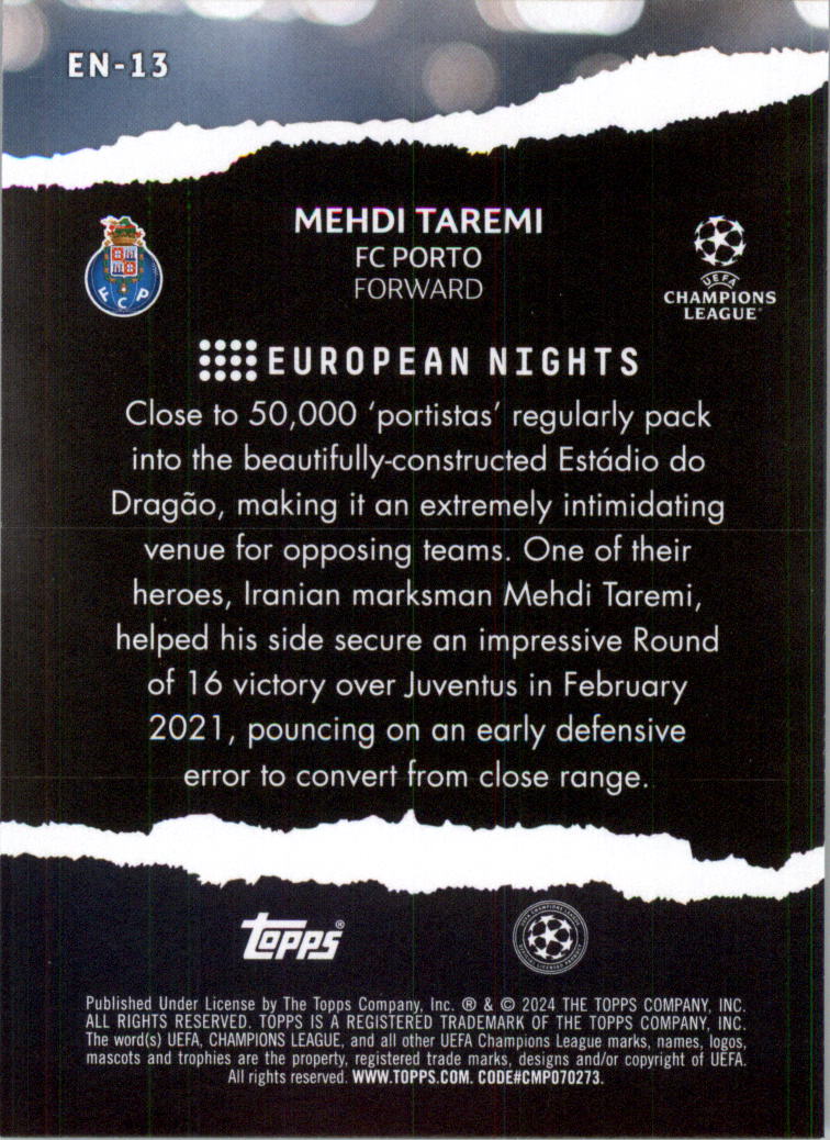 2023-24 Topps UEFA Club Competitions European Nights Soccer Card Pick (Inserts) - Picture 25 of 57