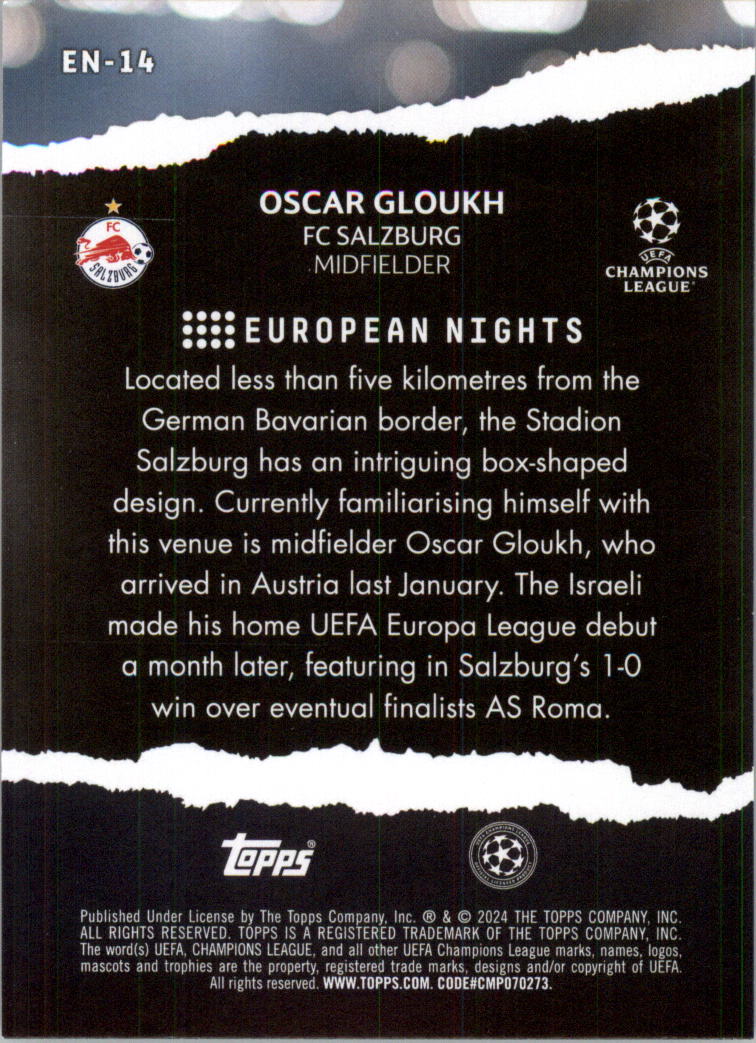 2023-24 Topps UEFA Club Competitions European Nights Soccer Card Pick (Inserts) - Picture 27 of 57