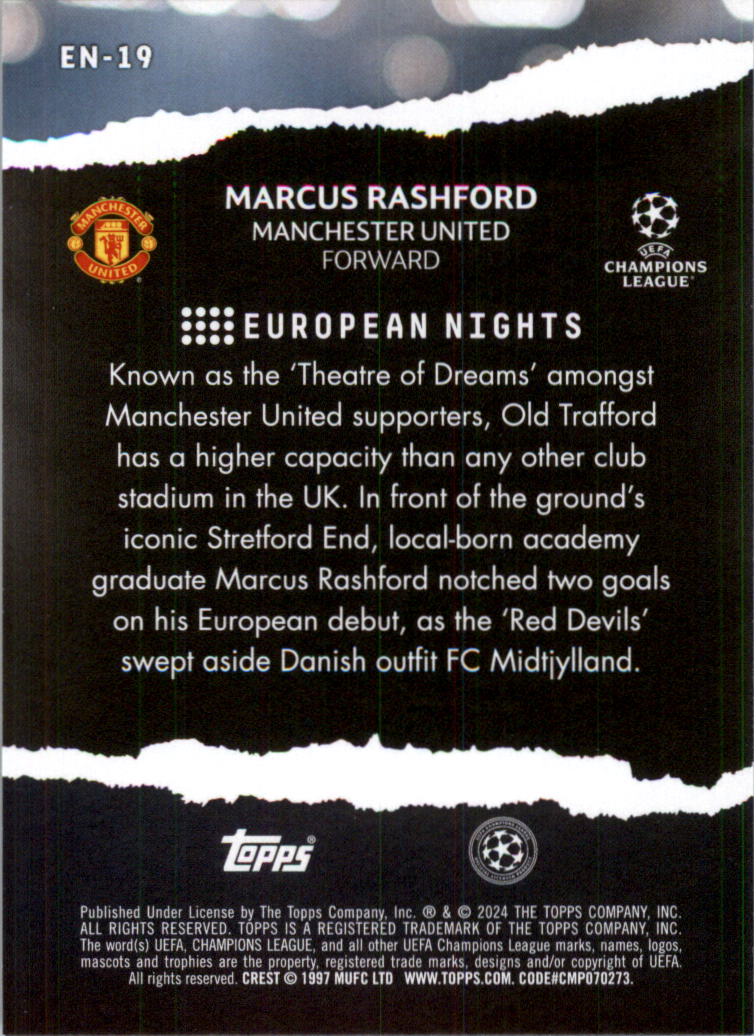 2023-24 Topps UEFA Club Competitions European Nights Soccer Card Pick (Inserts) - Picture 37 of 57
