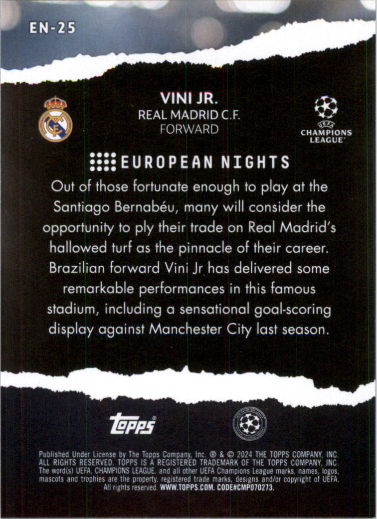 2023-24 Topps UEFA Club Competitions European Nights Soccer Card Pick (Inserts) - Picture 47 of 57