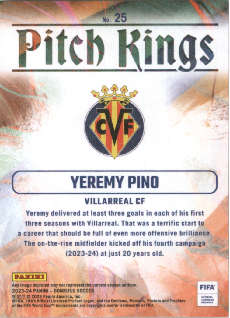 2023-24 Donruss Pitch Kings Soccer Card Pick (Inserts)