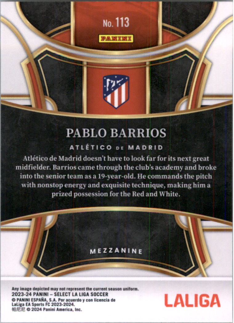 2023-24 Select La Liga Soccer Card Pick (Base)