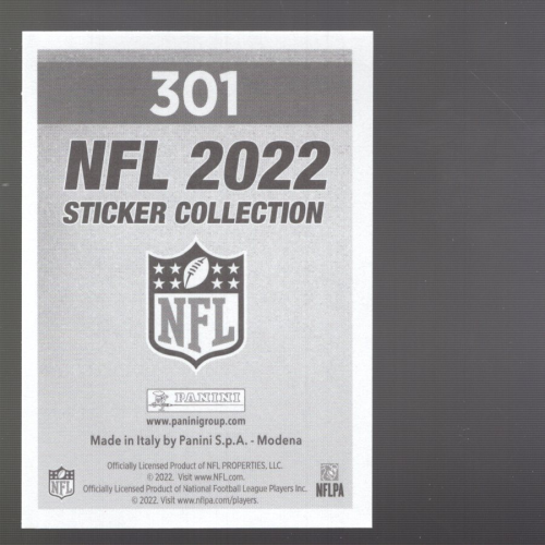 B5059- 2022 Panini Stickers NFL Int FB #s 251-500 -You Pick- 15+ FREE US SHIP