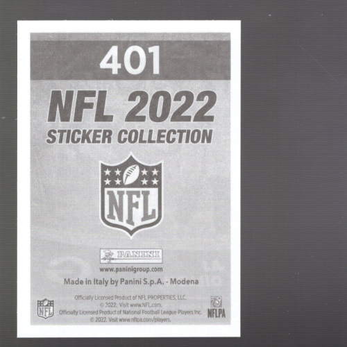 B5059- 2022 Panini Stickers NFL Int FB #s 251-500 -You Pick- 15+ FREE US SHIP