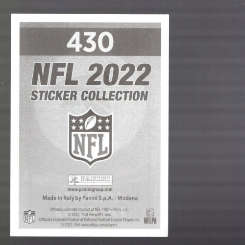 B5059- 2022 Panini Stickers NFL Int FB #s 251-500 -You Pick- 15+ FREE US SHIP