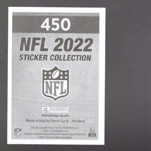 B5059- 2022 Panini Stickers NFL Int FB #s 251-500 -You Pick- 15+ FREE US SHIP