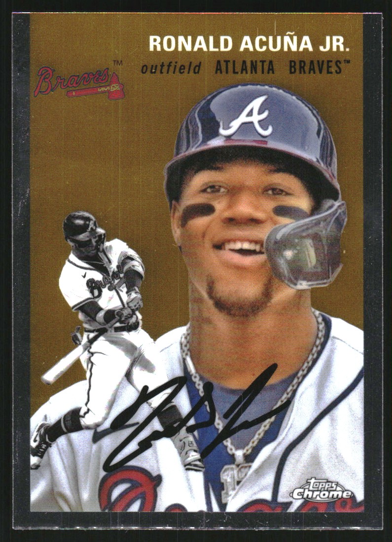 2023 Topps Chrome Platinum Anniversary #198 Ronald Acuna Jr. on