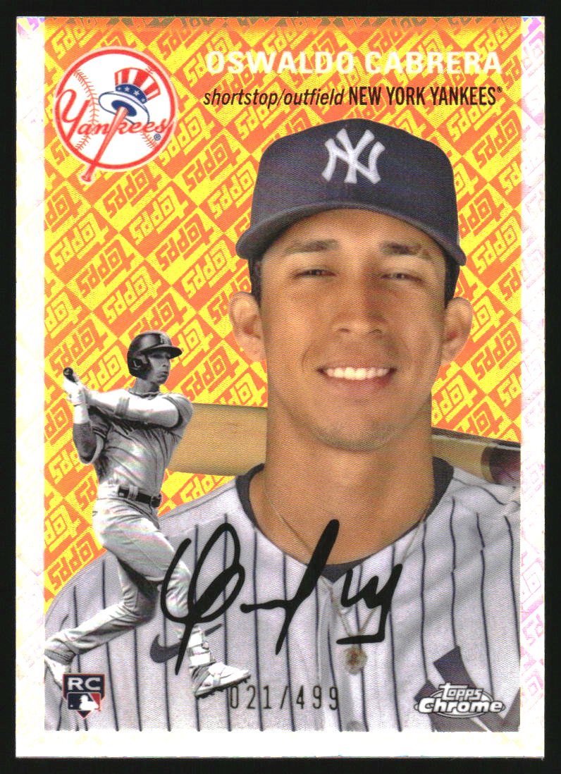 2023 Topps '88 Baseball Oswaldo Cabrera ROOKIE AUTO #88BAOSW PSA 9