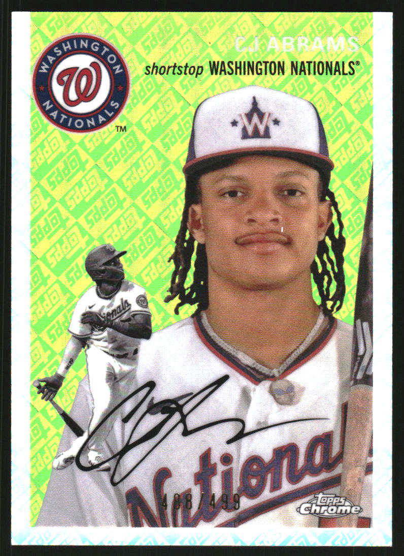 2023 Topps Chrome Platinum Anniversary Topps Refractors #319 CJ Abrams /499