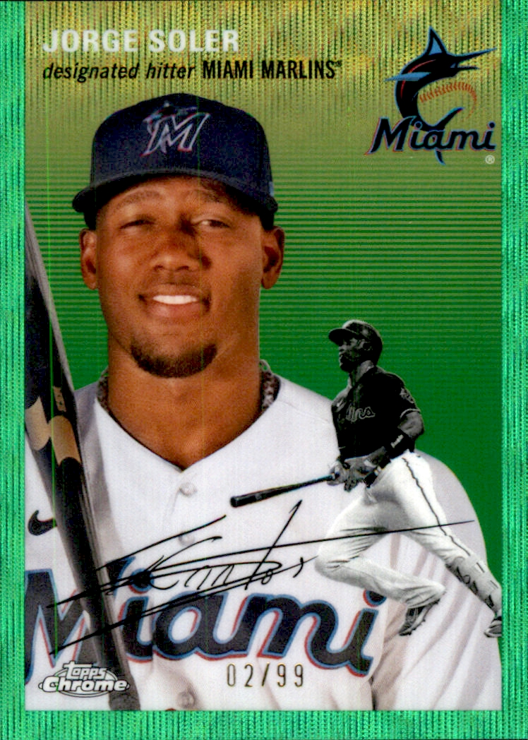 2023 Topps cromo platino aniversario refractor onda verde - Imagen 12 de 13