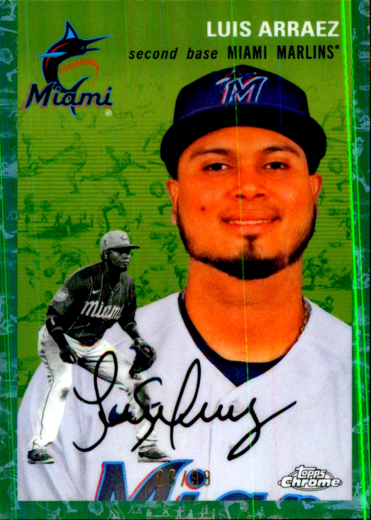 2023 Topps cromo platino aniversario platino toile refractores blanco verde - Imagen 2 de 15
