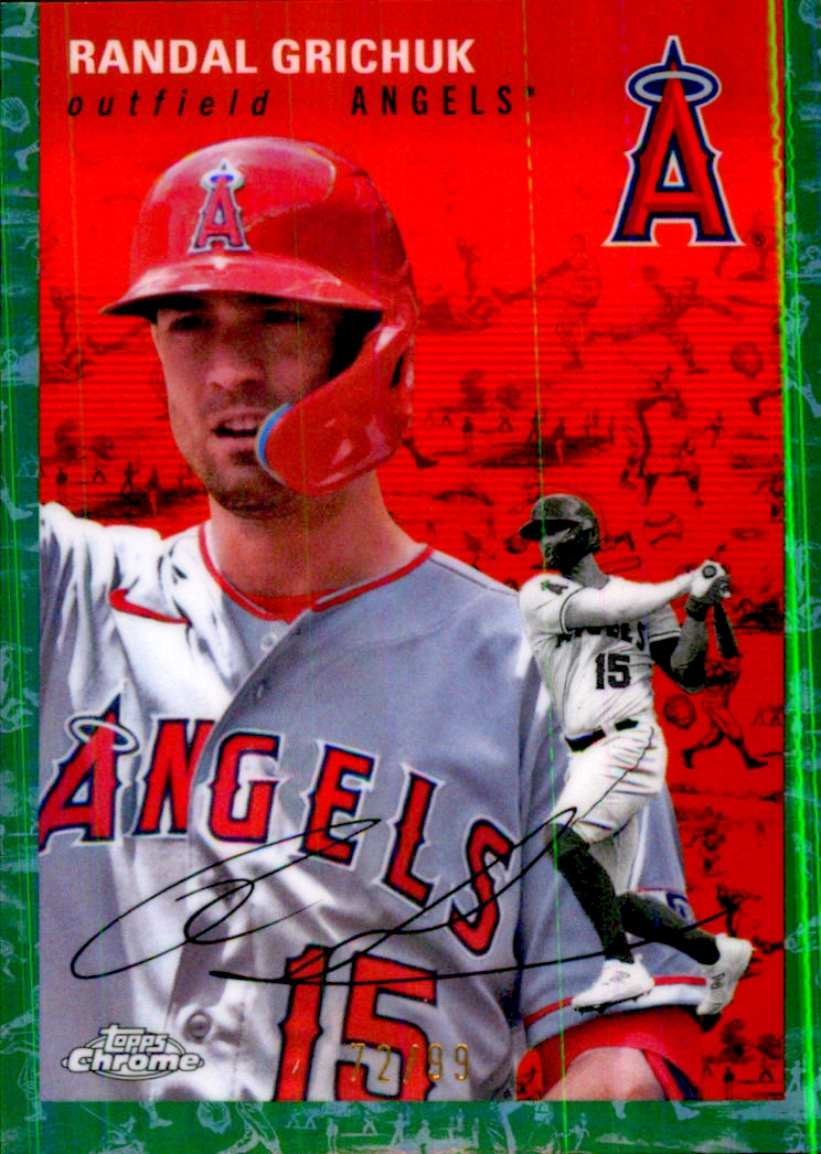 2023 Topps cromo platino aniversario platino toile refractores blanco verde - Imagen 4 de 15