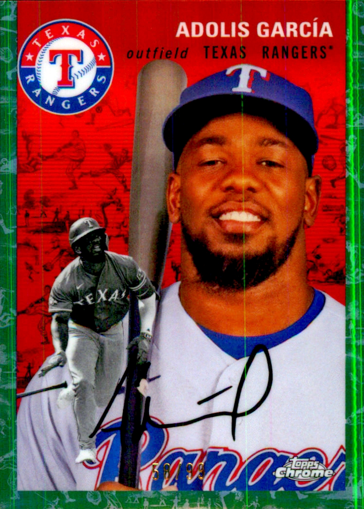 2023 Topps cromo platino aniversario platino toile refractores blanco verde - Imagen 8 de 15