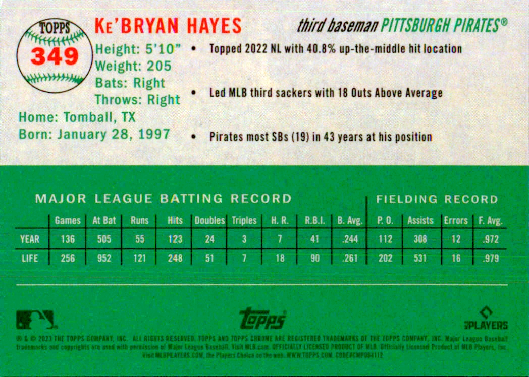 2023 Topps cromo platino aniversario platino toile refractores blanco verde - Imagen 11 de 15