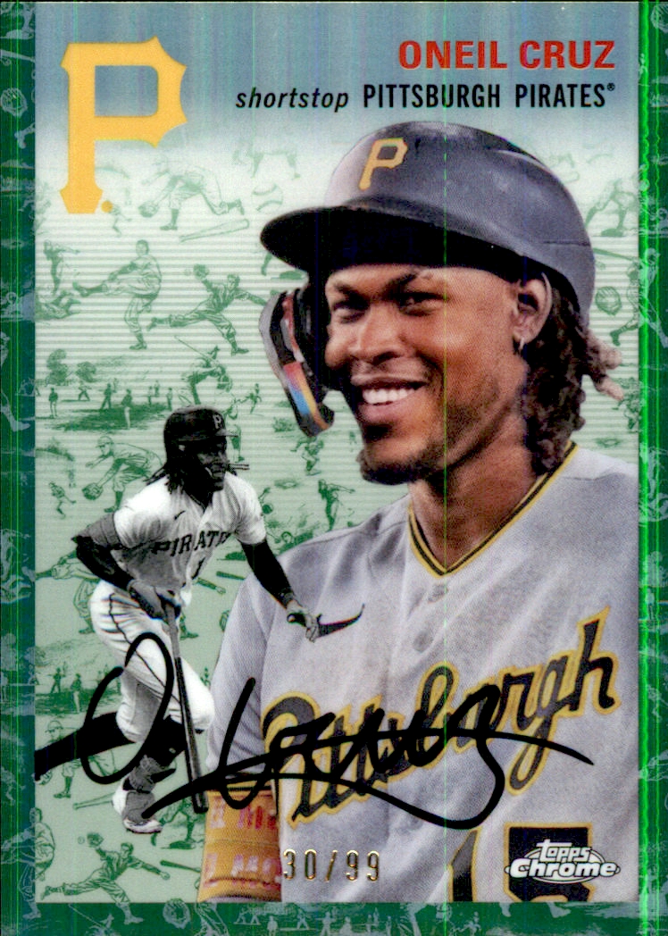 2023 Topps cromo platino aniversario platino toile refractores blanco verde - Imagen 12 de 15