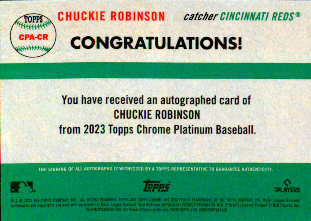 Topps 2023 cromo platino aniversario automático - Imagen 3 de 39