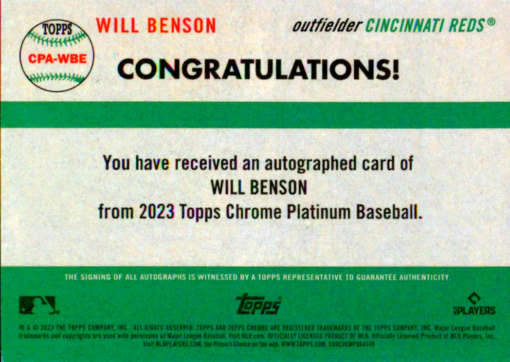 Topps 2023 cromo platino aniversario automático - Imagen 15 de 39