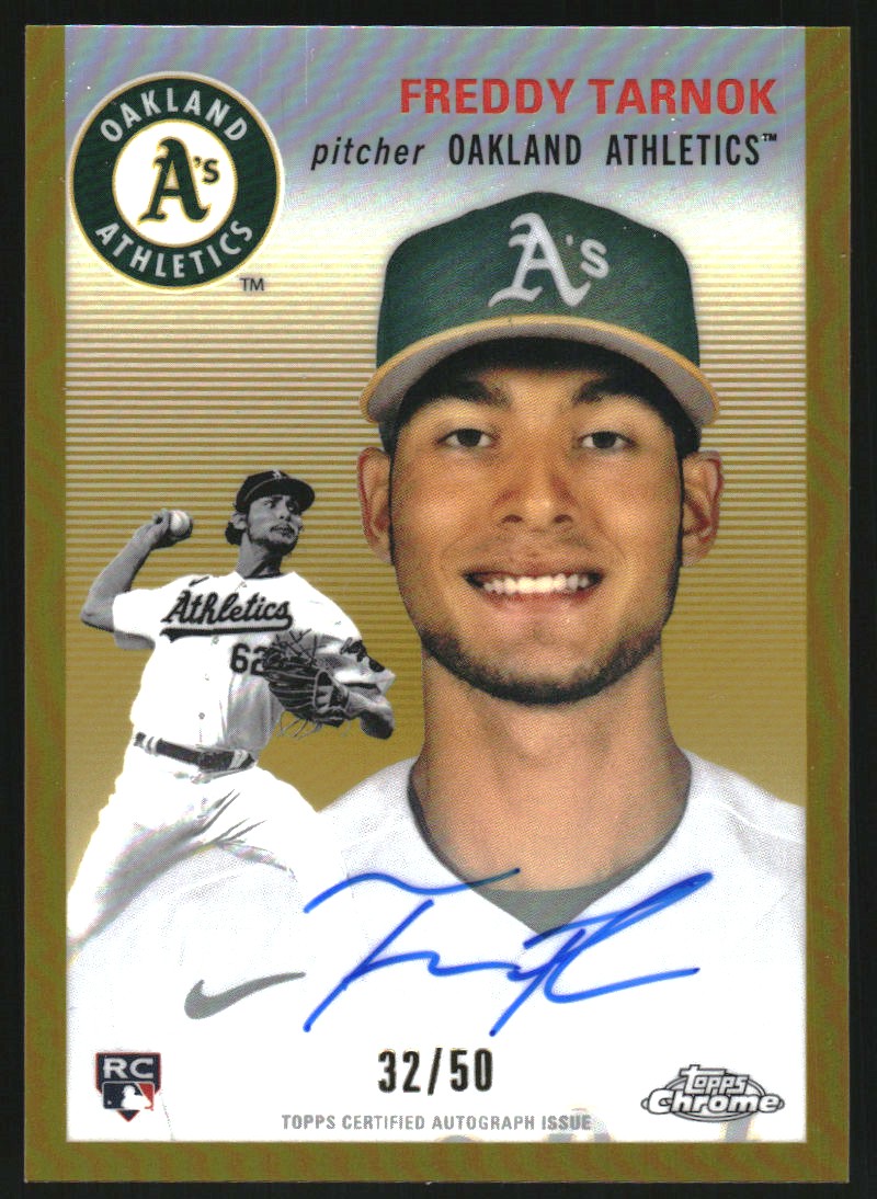 2023 Topps Chrome Platinum Anniversary Autographs Gold Refractors #CPAFTA Freddy Tarnok