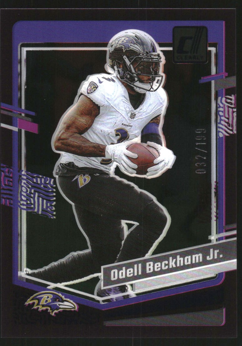 2023 Clearly Donruss Purple #4 Odell Beckham Jr.