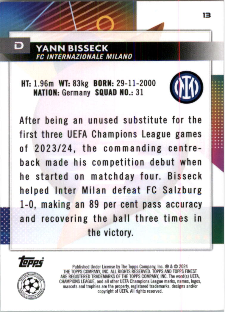 2023-24 Finest UEFA Club Competitions Purple Ref Soccer Card Pick (Inserts) - Picture 7 of 65
