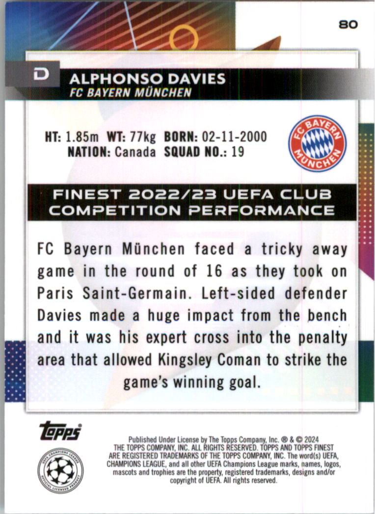 2023-24 Finest UEFA Club Competitions Purple Ref Soccer Card Pick (Inserts) - Picture 33 of 65