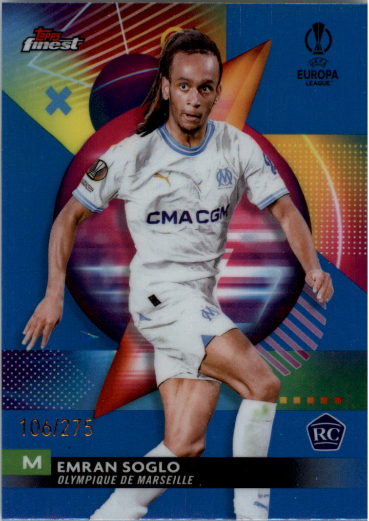 2023-24 Finest UEFA Club Competitions Sky Blue Ref Soccer Card Pick (Inserts) - Picture 20 of 57