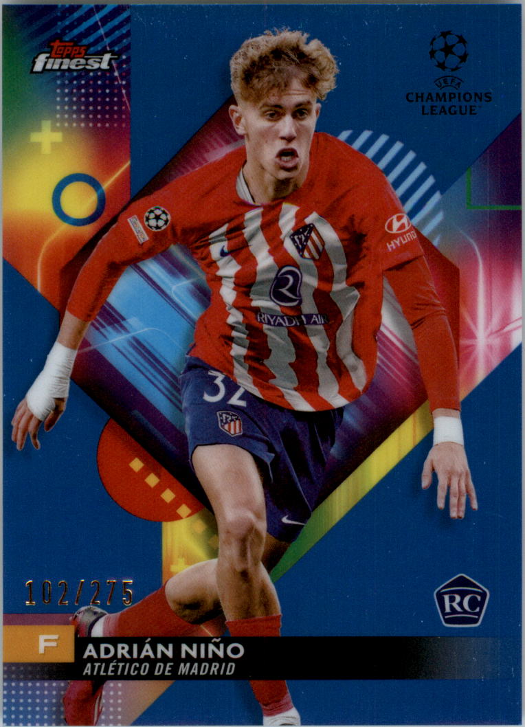 2023-24 Finest UEFA Club Competitions Sky Blue Ref Soccer Card Pick (Inserts) - Picture 32 of 57
