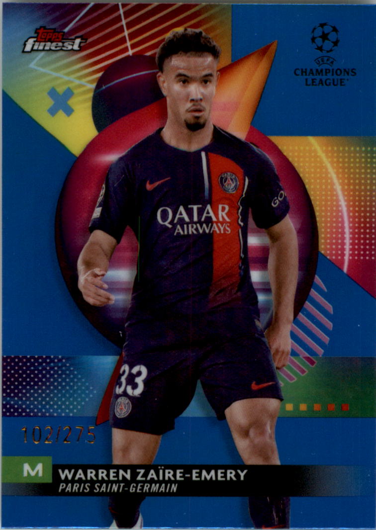 2023-24 Finest UEFA Club Competitions Sky Blue Ref Soccer Card Pick (Inserts) - Picture 34 of 57