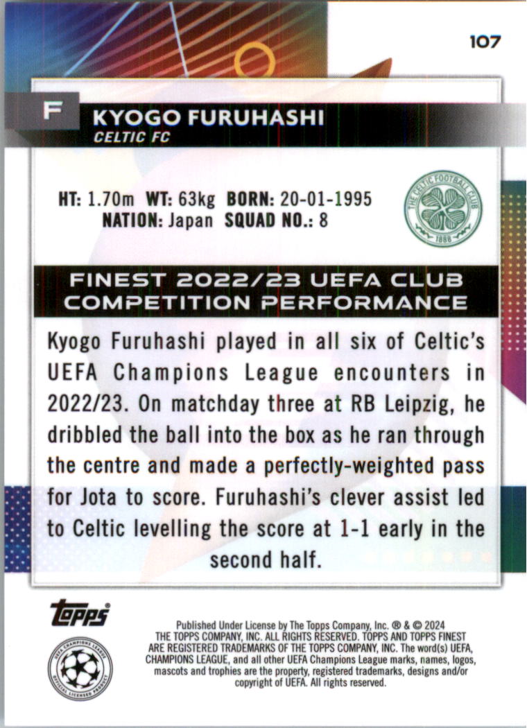 2023-24 Finest UEFA Club Competitions Sky Blue Ref Soccer Card Pick (Inserts) - Picture 43 of 57