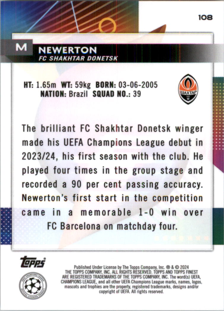 2023-24 Finest UEFA Club Competitions Sky Blue Ref Soccer Card Pick (Inserts) - Picture 45 of 57