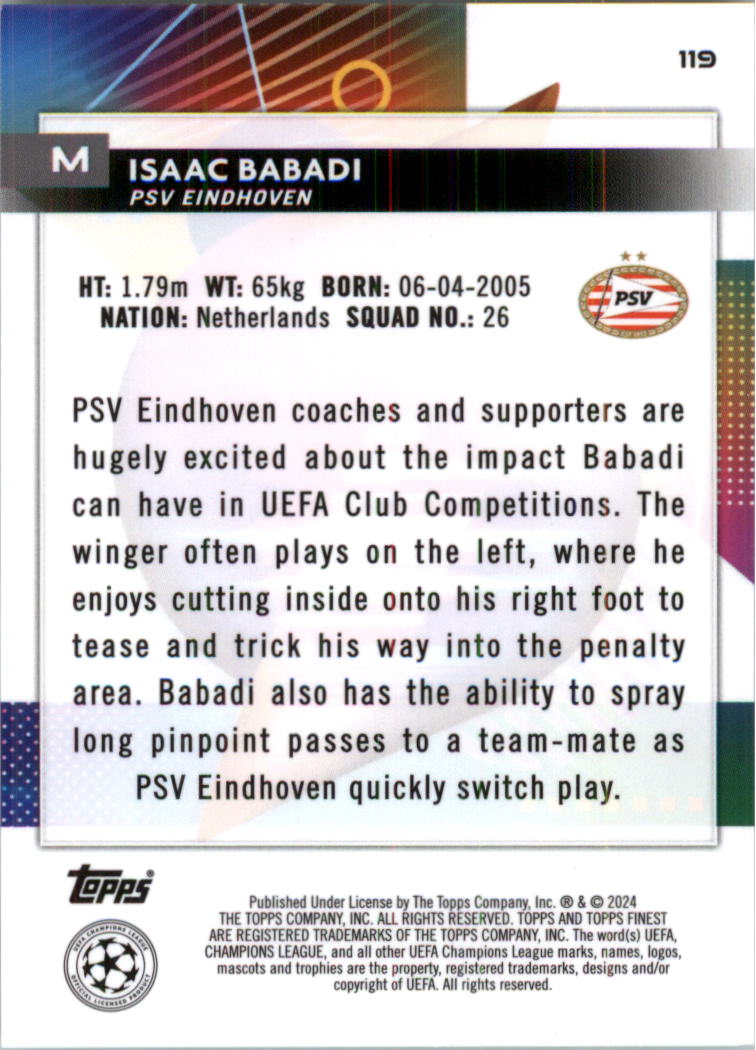2023-24 Finest UEFA Club Competitions Sky Blue Ref Soccer Card Pick (Inserts) - Picture 47 of 57