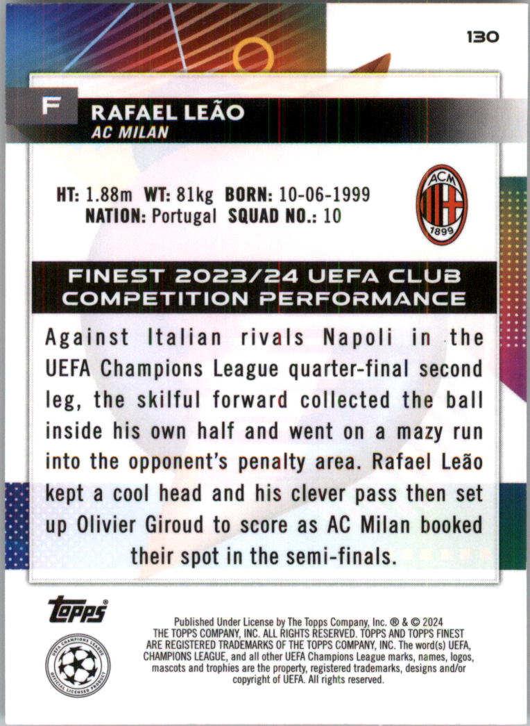 2023-24 Finest UEFA Club Competitions Sky Blue Ref Soccer Card Pick (Inserts) - Picture 53 of 57