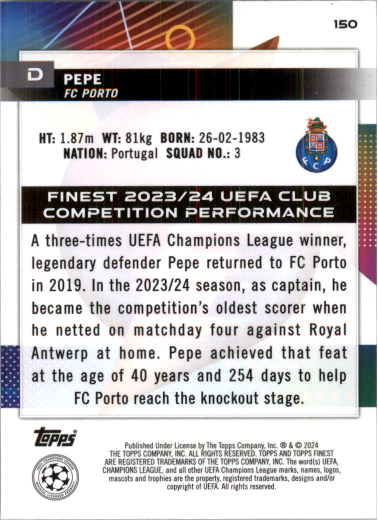 2023-24 Finest UEFA Club Competitions Sky Blue Ref Soccer Card Pick (Inserts) - Picture 57 of 57