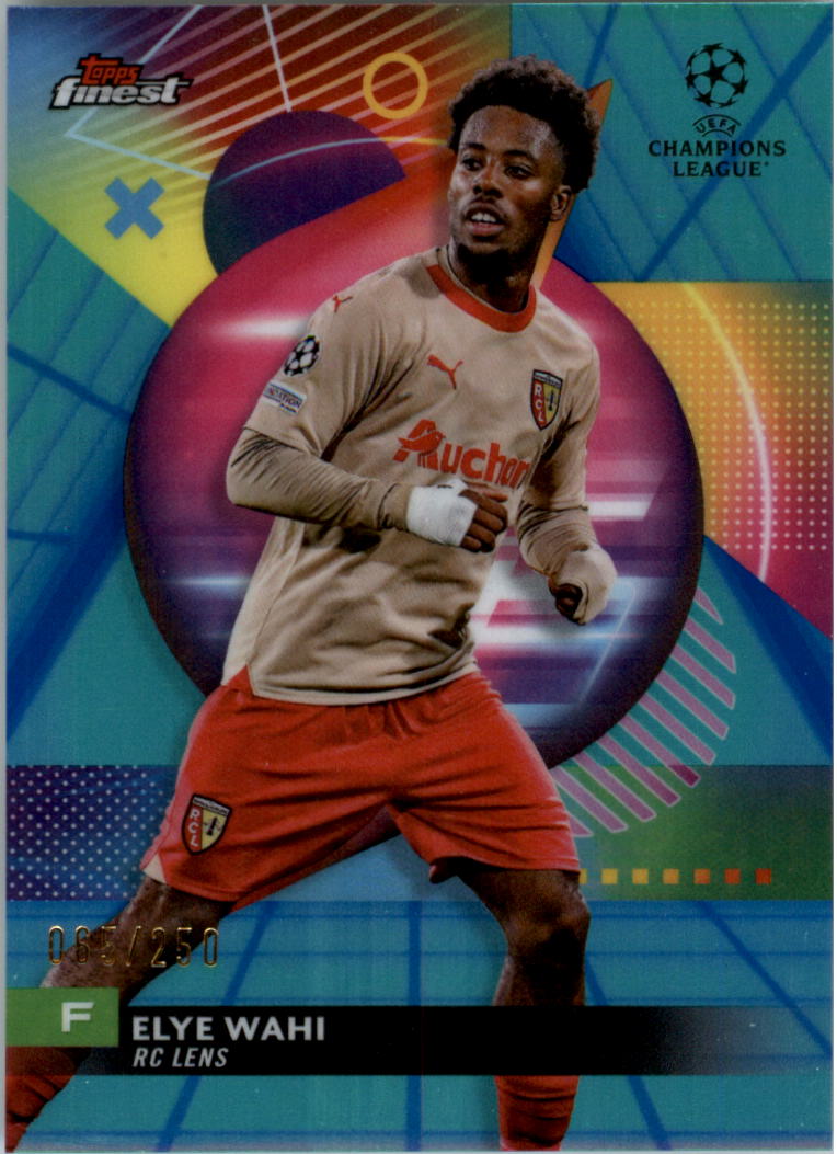 2023-24 Finest UEFA Club Competitions Blue Aqua Vapor Wave Soccer Pick (Inserts) - Picture 4 of 47