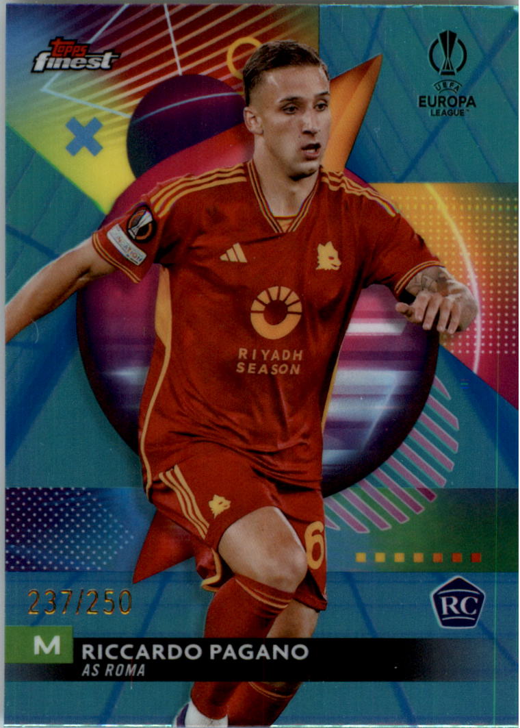 2023-24 Finest UEFA Club Competitions Blue Aqua Vapor Wave Soccer Pick (Inserts) - Picture 10 of 47