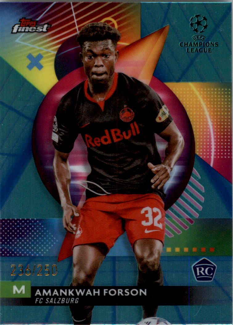2023-24 Finest UEFA Club Competitions Blue Aqua Vapor Wave Soccer Pick (Inserts) - Picture 14 of 47