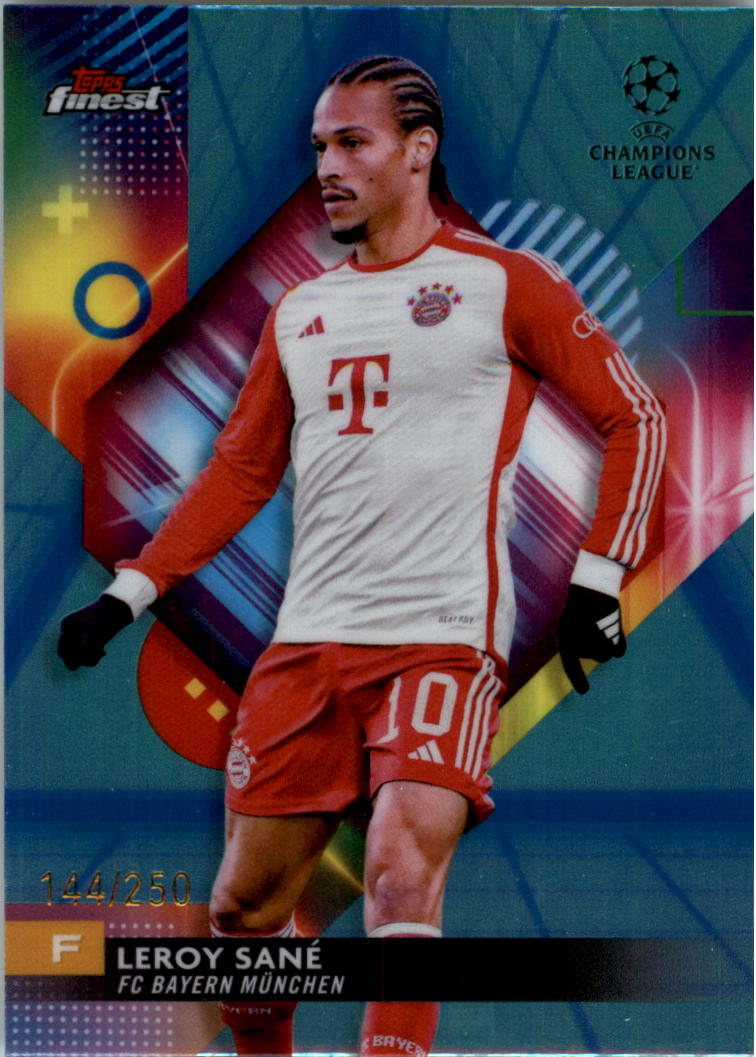 2023-24 Finest UEFA Club Competitions Blue Aqua Vapor Wave Soccer Pick (Inserts) - Picture 20 of 47