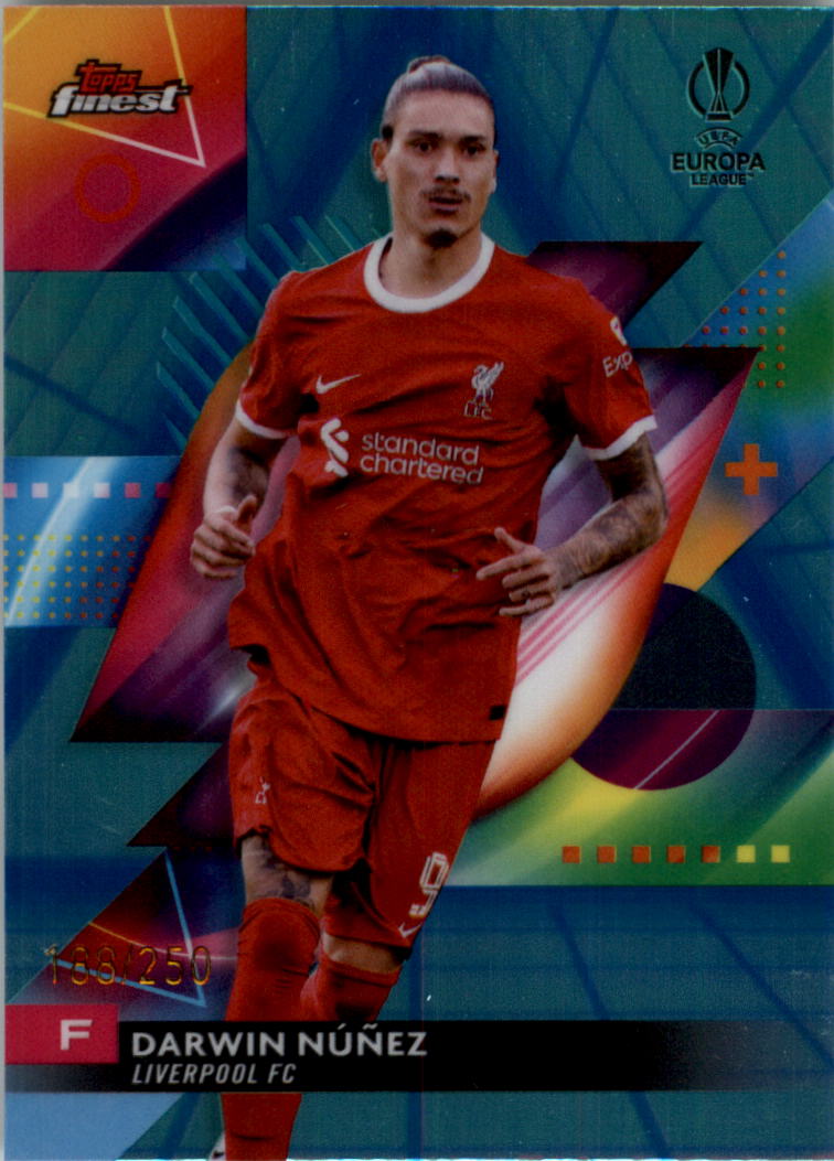 2023-24 Finest UEFA Club Competitions Blue Aqua Vapor Wave Soccer Pick (Inserts) - Picture 22 of 47