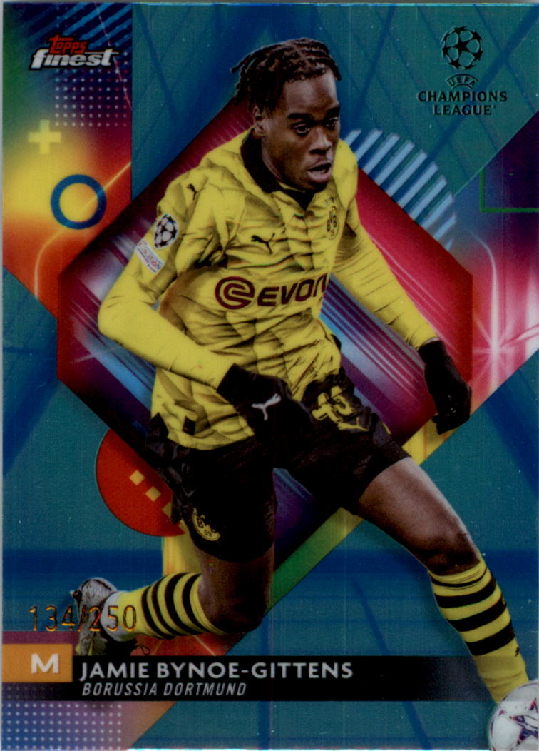 2023-24 Finest UEFA Club Competitions Blue Aqua Vapor Wave Soccer Pick (Inserts) - Picture 36 of 47