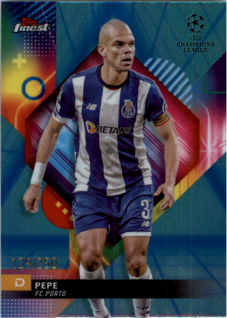 2023-24 Finest UEFA Club Competitions Blue Aqua Vapor Wave Soccer Pick (Inserts) - Picture 46 of 47