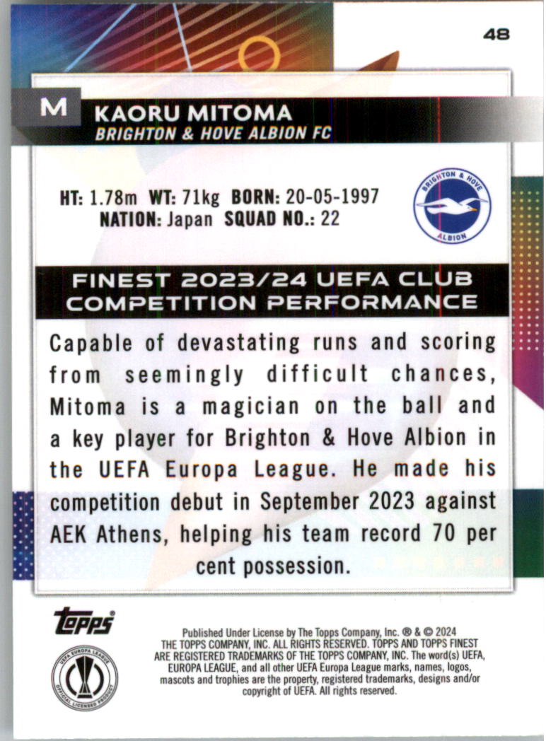 2023-24 Finest UEFA Club Competitions Purple Shimmer Soccer Card Pick (Inserts) - Picture 15 of 37