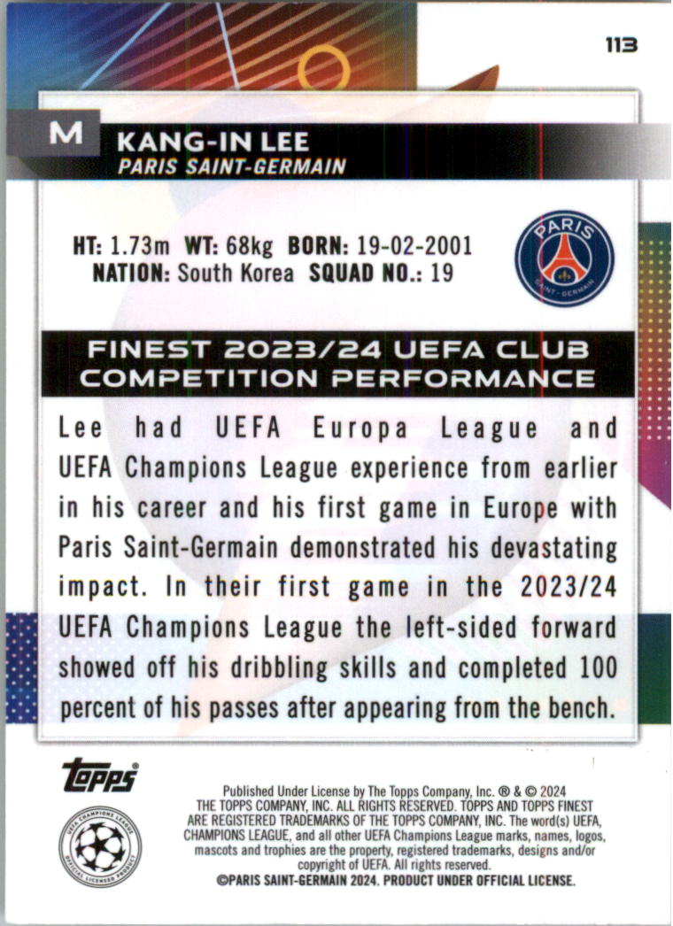 2023-24 Finest UEFA Club Competitions Purple Shimmer Soccer Card Pick (Inserts) - Picture 25 of 37
