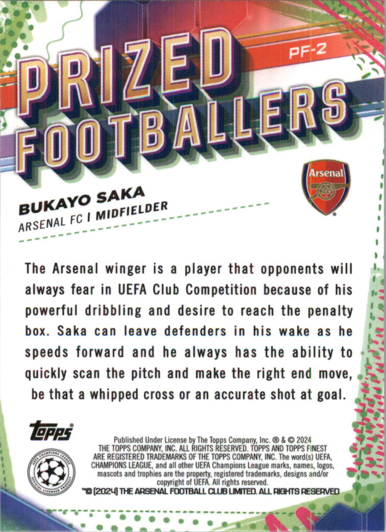 2023-24 Finest UEFA Club Competitions Prized Footballers Soccer Pick (Inserts) - Picture 5 of 43