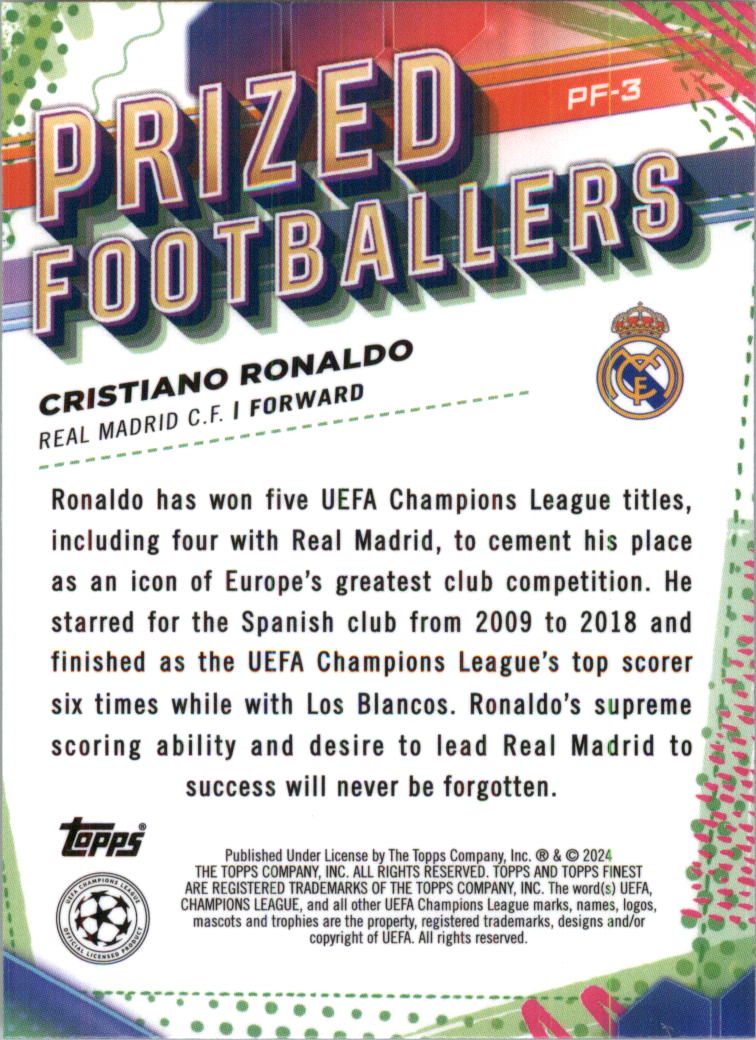 2023-24 Finest UEFA Club Competitions Prized Footballers Soccer Pick (Inserts) - Picture 7 of 43