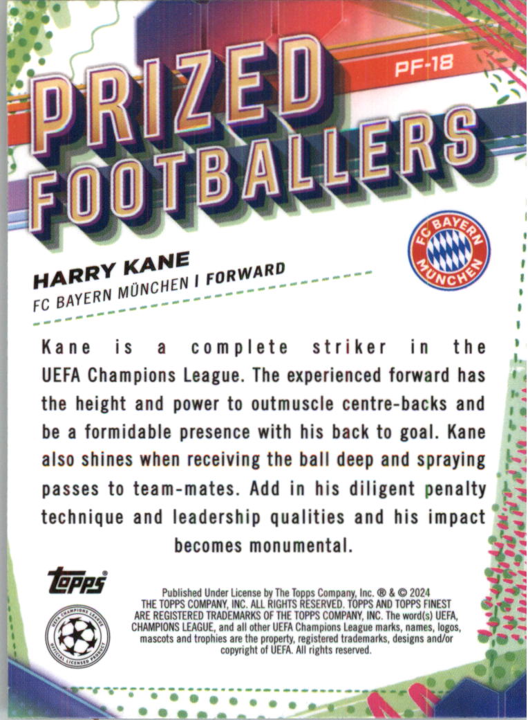 2023-24 Finest UEFA Club Competitions Prized Footballers Soccer Pick (Inserts) - Picture 35 of 43