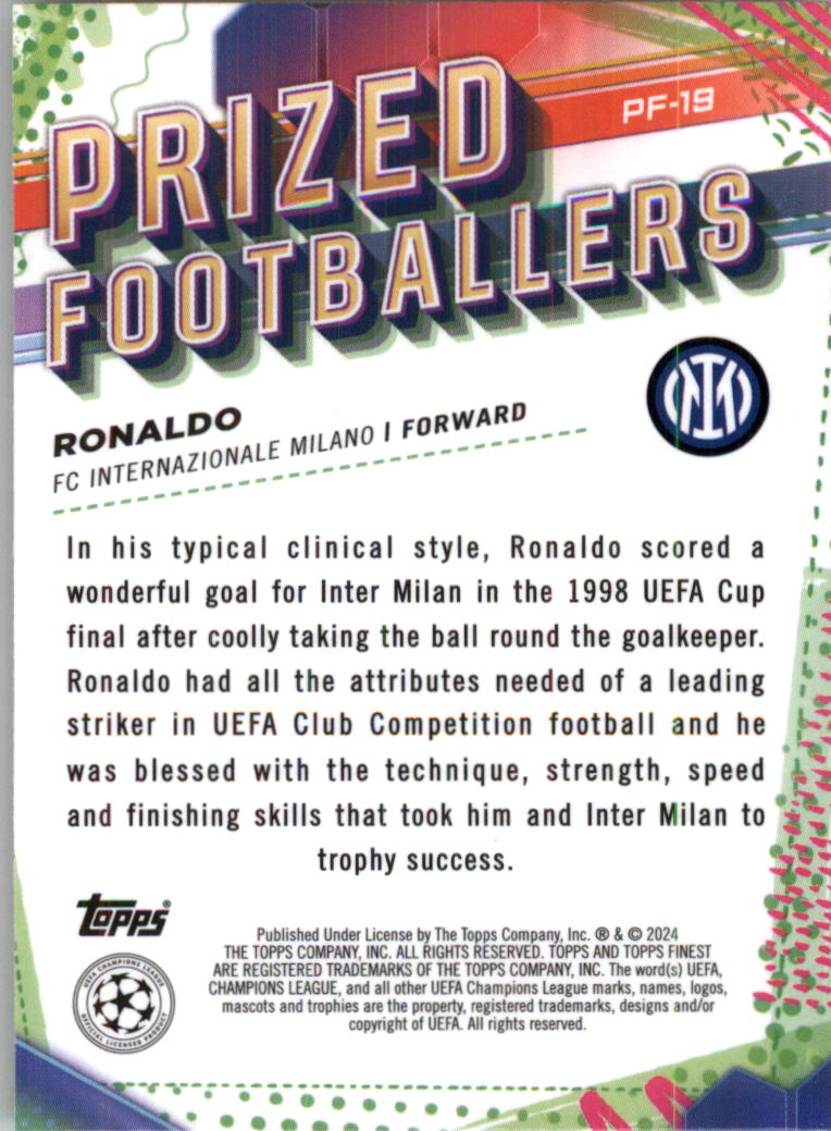 2023-24 Finest UEFA Club Competitions Prized Footballers Soccer Pick (Inserts) - Picture 37 of 43