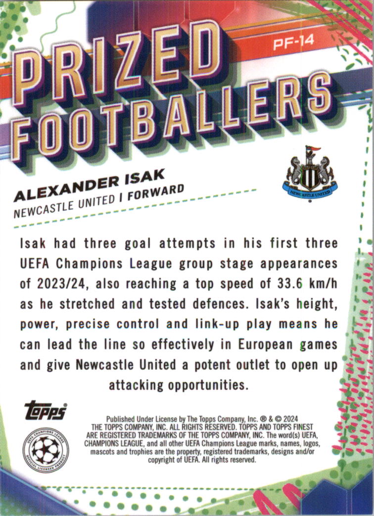 2023-24 Finest UEFA Club Competitions Prized Footballers Soccer Pick (Inserts) - Picture 43 of 43