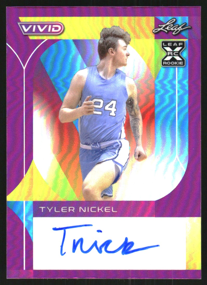 2022-23 Leaf Vivid Purple #BATN1 Tyler Nickel Auto /5 | eBay
